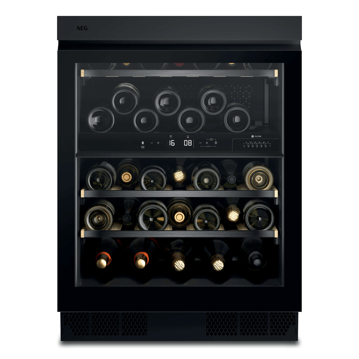 8000 Weinklimaschrank / Touch-Bedienung / bis zu 40 Flaschen / Matt Black